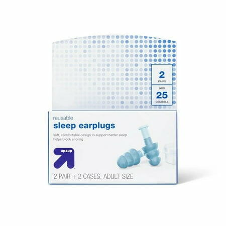 Up&up Reusable Ear Plugs for Sleep 2pc Noise Cancelling Silicone