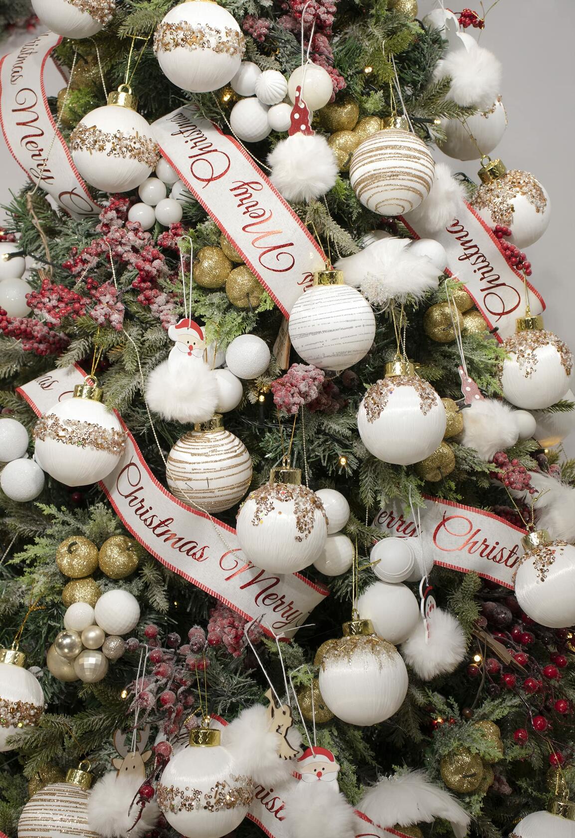 Satin Christmas Balls Ornaments 12Pcs 3.15" White Silk Hanging Decor