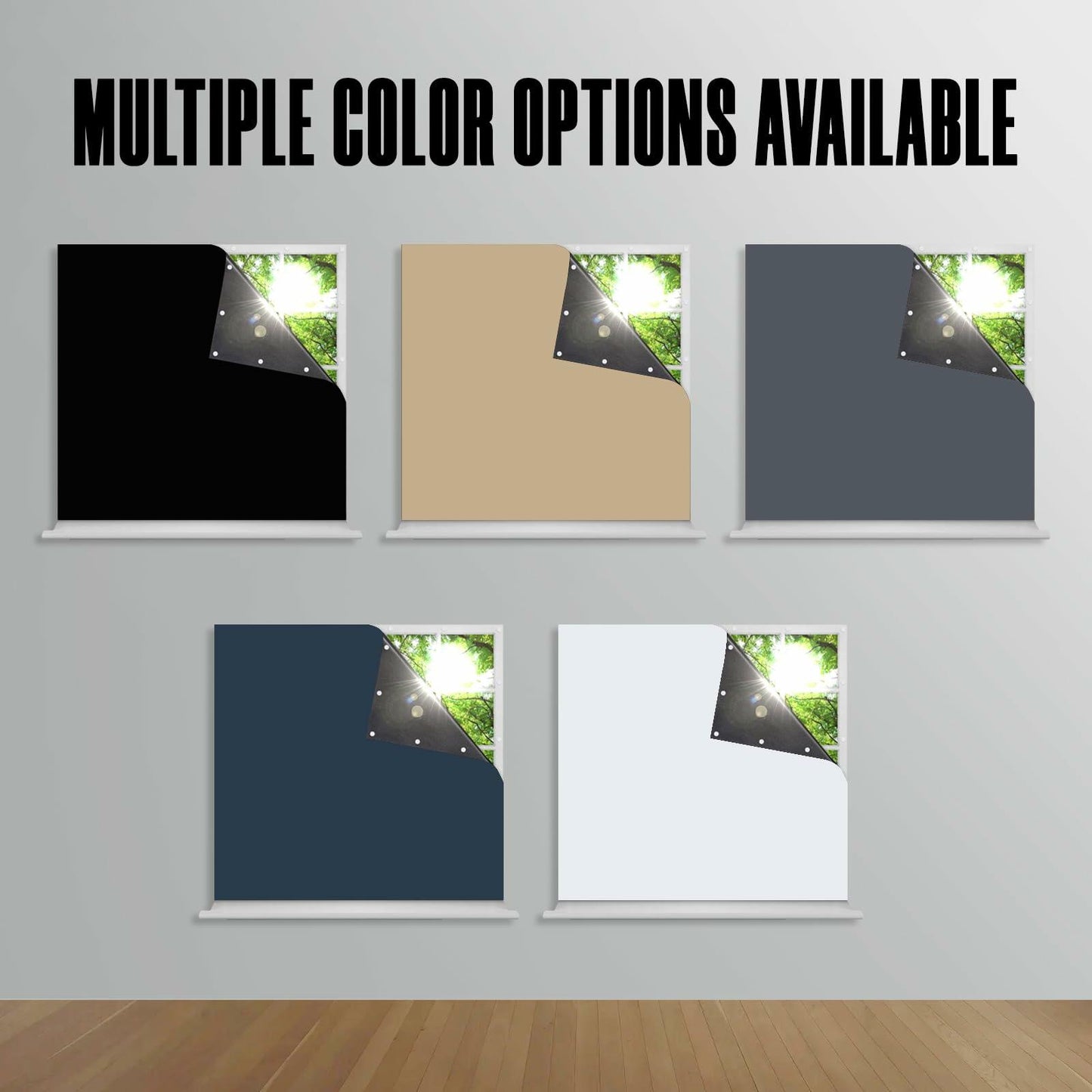 Jilron Blackout Curtain Beige 55x40in Portable Light Blocking 1 Pc