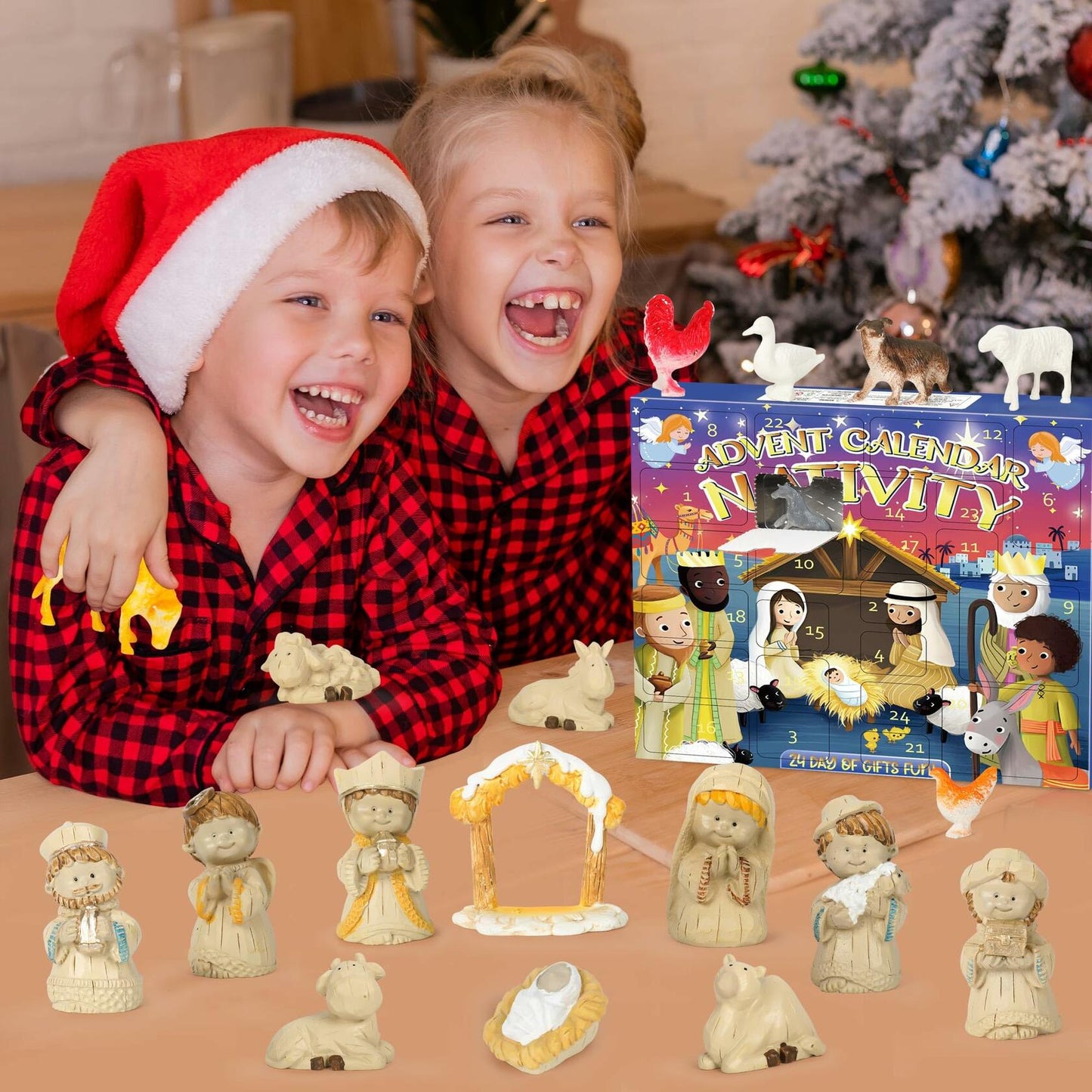Nativity Advent Calendar 2024 24 Days Christmas Countdown Christian Gift
