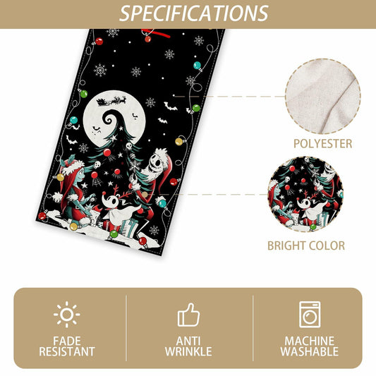 Christmas Table Runner Merry Christmas Winter Xmas Decorations 13x72 Inch