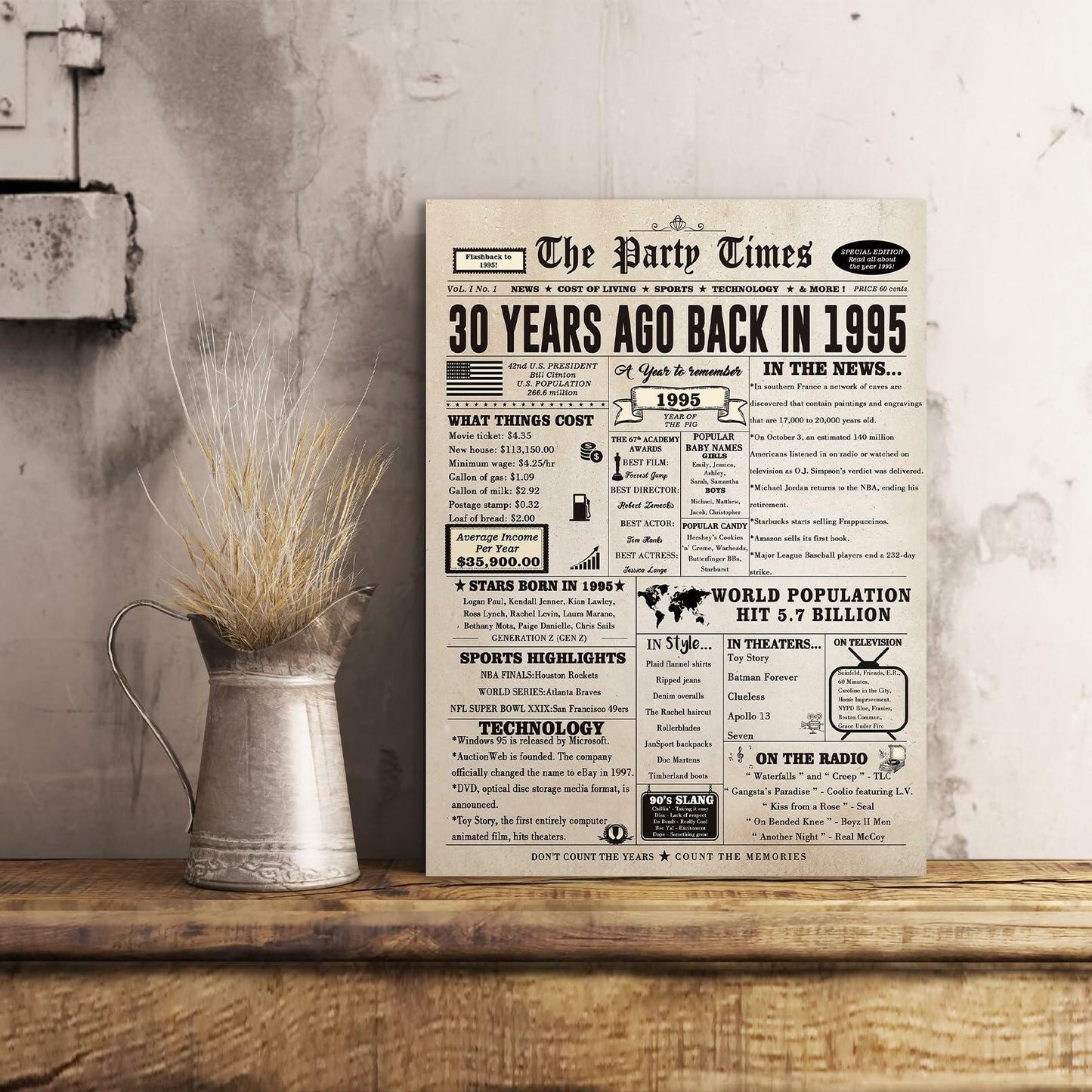 Huameigf Jumbo 30th Birthday Card for Daughter Son, Large Unique Design