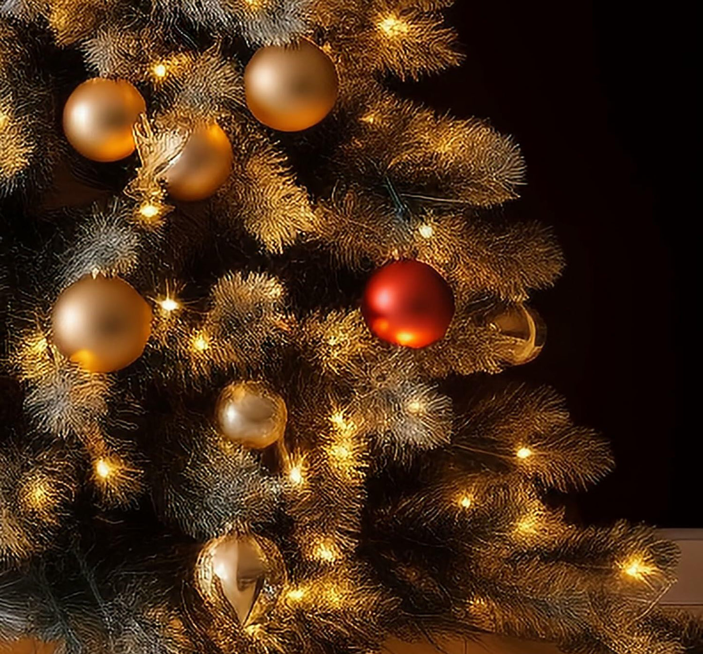 Emopeak 12Pcs Shatterproof Christmas Balls Ornaments 4 Style Multi Color