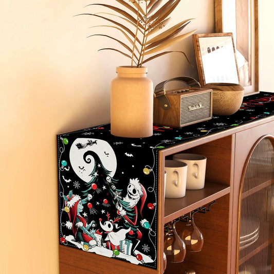 Christmas Table Runner Merry Christmas Winter Xmas Decorations 13x72"