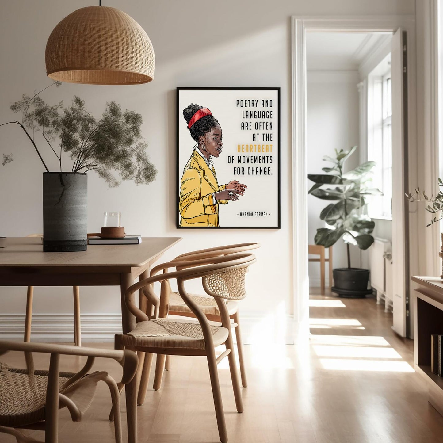 Poster Master Amanda Gorman Poetry Language Poster 8x10 Unframed