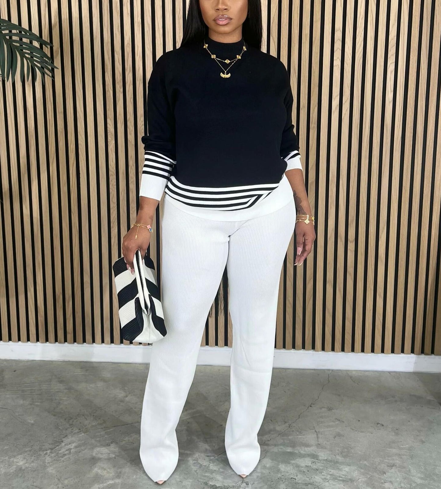 HTD Women's Crew Neck Long Sleeve Casual Pullover Sweater Rose Red Size XL