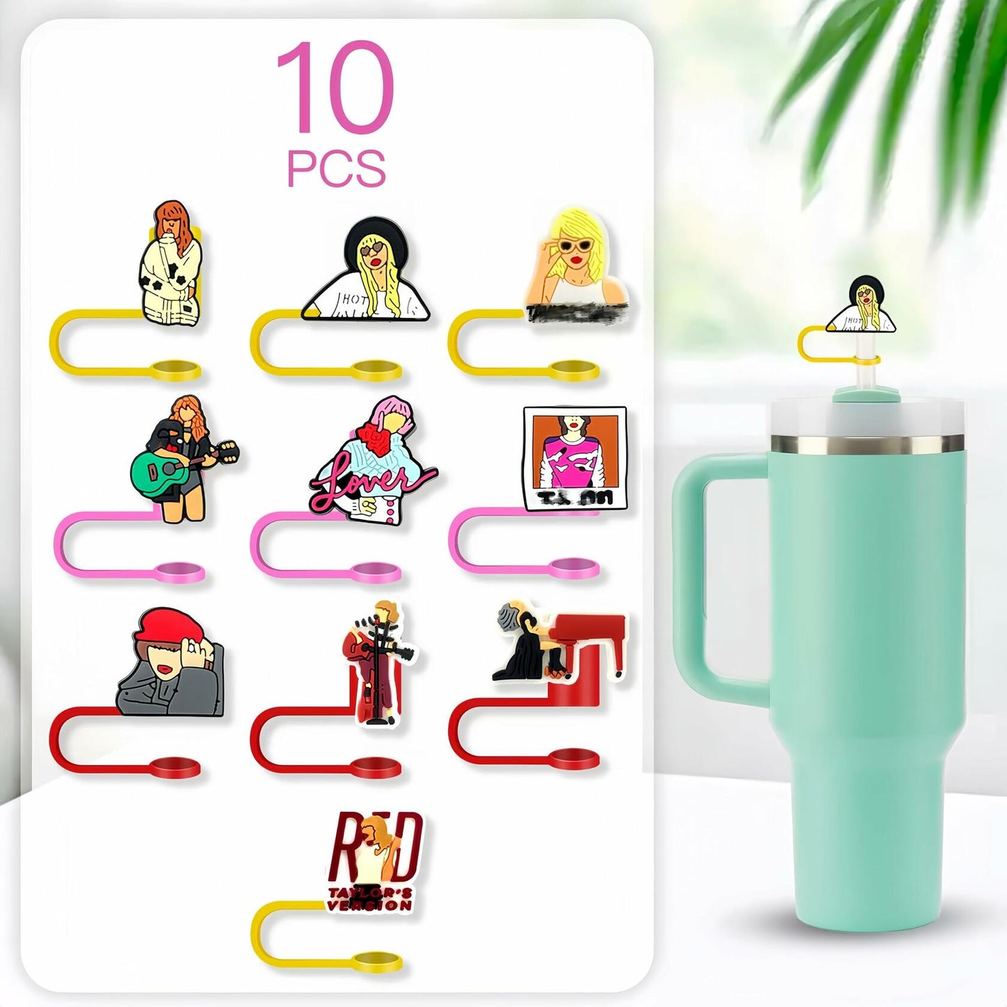Stanley IN CHENTHY 10 Pcs Silicone Straw Cover Cap for 30&40oz Cups