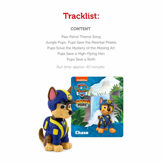 Tonies Chase PAW Patrol Jungle Pups Multicolored Plastic Audio Figurine