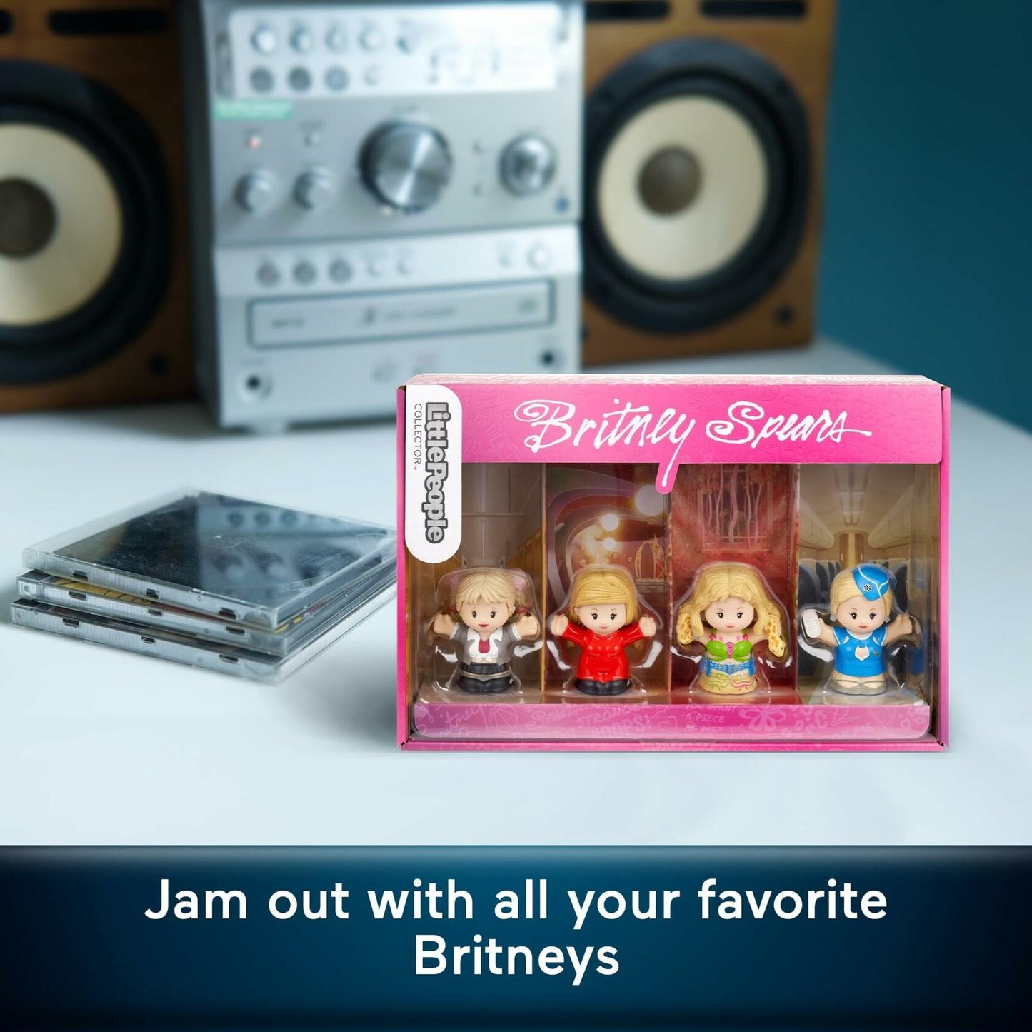 Little People Collector Britney Spears Special Edition Set 4 Figures Display Box