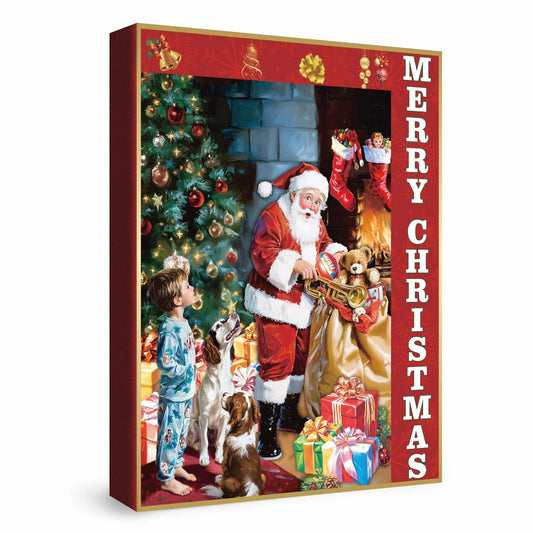 Christmas Eve Secret Painting 1000pc Adult Jigsaw Puzzle Winter Art Santa