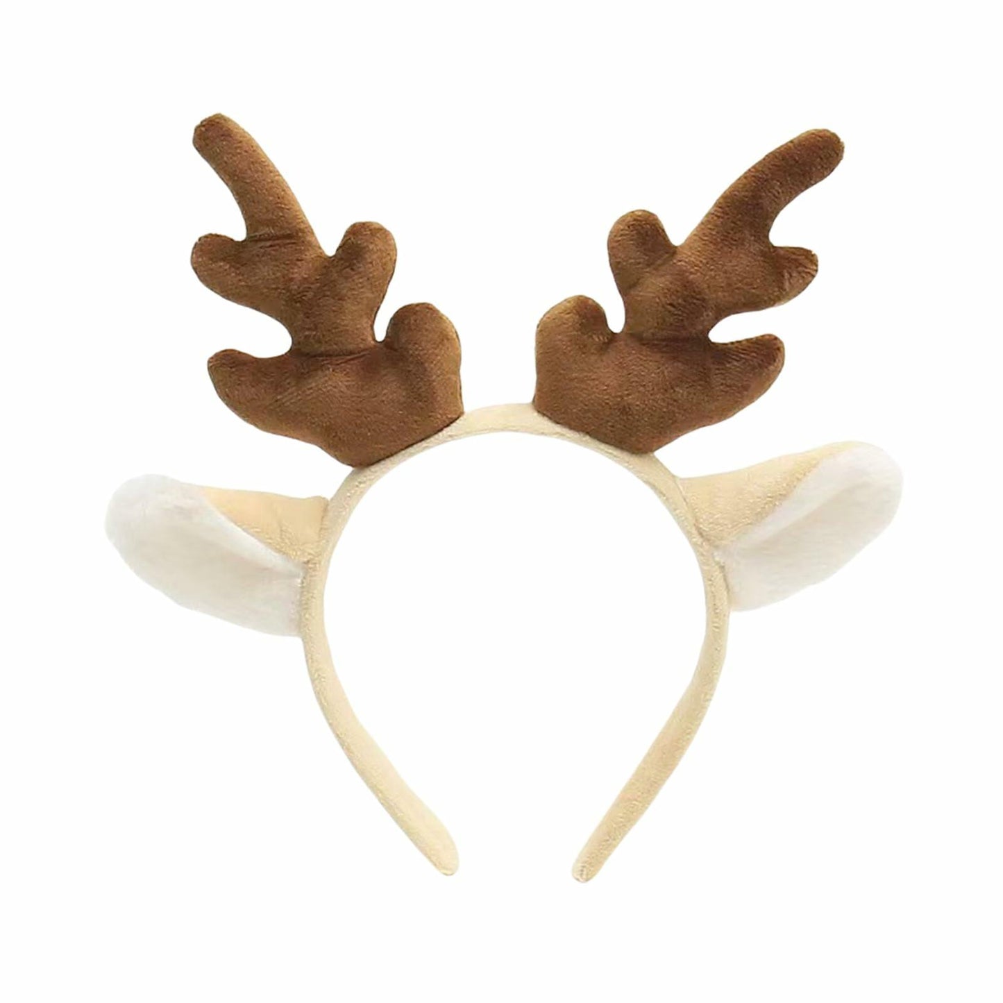 ZEYER Christmas Antlers Headband Brown Deer Ears Women 1PCS