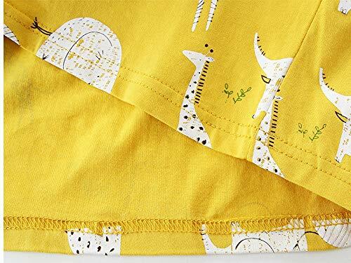 Toddler Girl Dress Sundress Short Sleeve Dinosaur Pink Size 5T