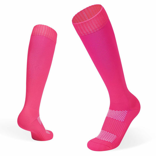 Zando Youth Athletic Multi-Sport Knee High Socks Pure Rose Red Size M 8-12