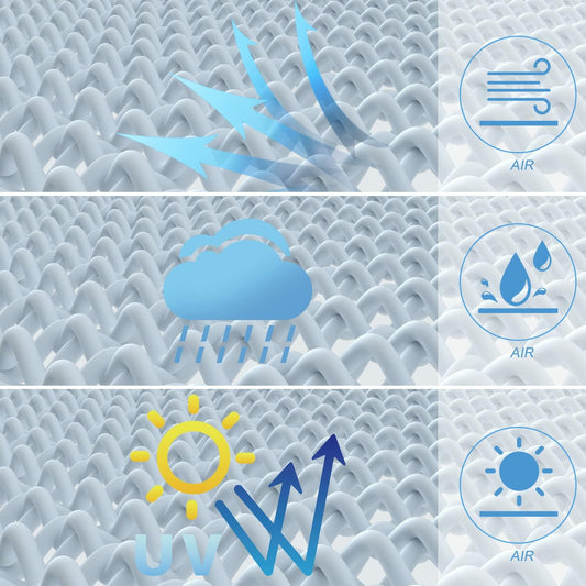 KAMEA Kenna Right Triangle Sun Shade Sail 20x20x28.3 White Outdoor