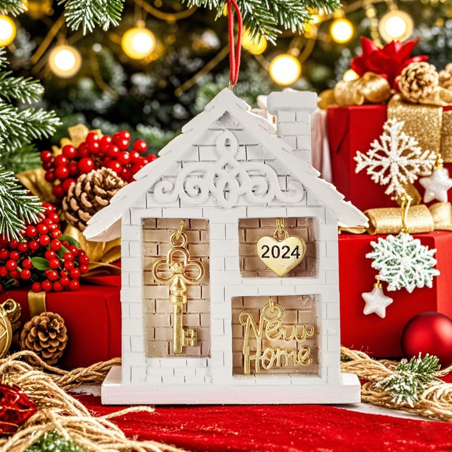 New Home Christmas Ornament 2024 Housewarming Gift Tree Decor