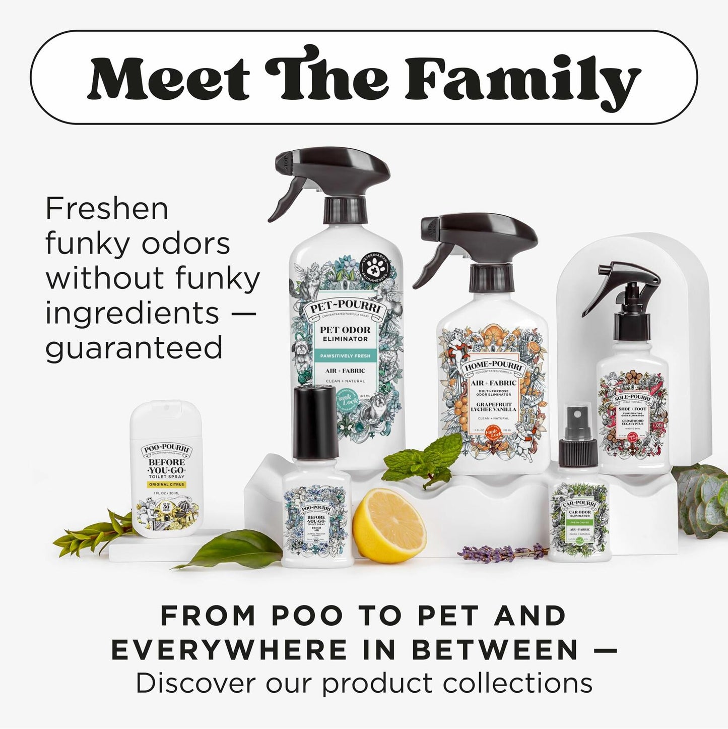 Poo-Pourri Toilet Spray Fresh Sea Salt Bergamot 2oz TSA Approved Size