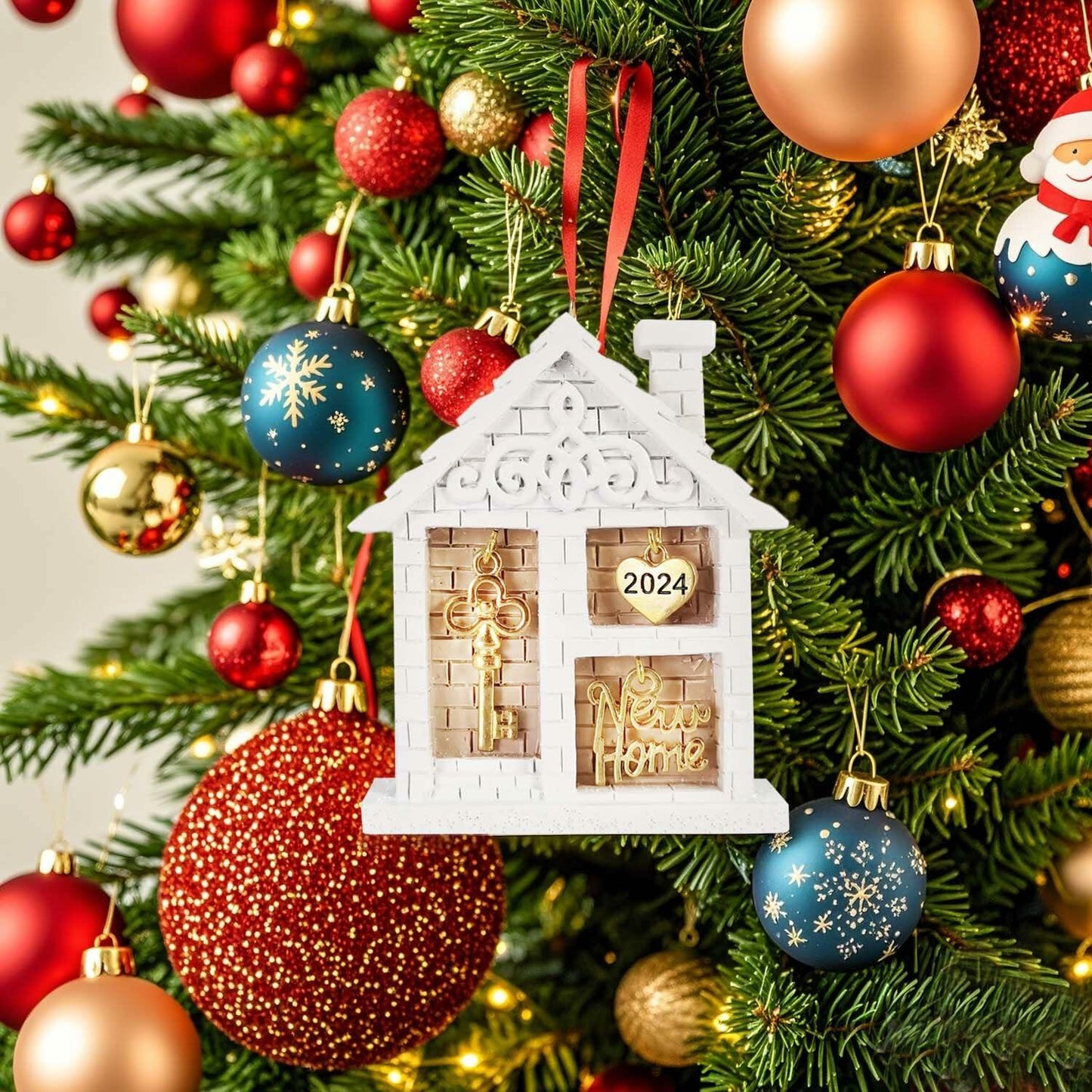 New Home Christmas Ornament 2024 Housewarming Gift Tree Decor