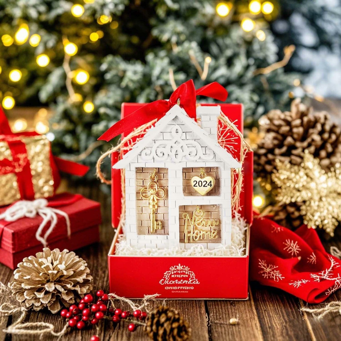 New Home Christmas Ornament 2024 Housewarming Gift Tree Decor