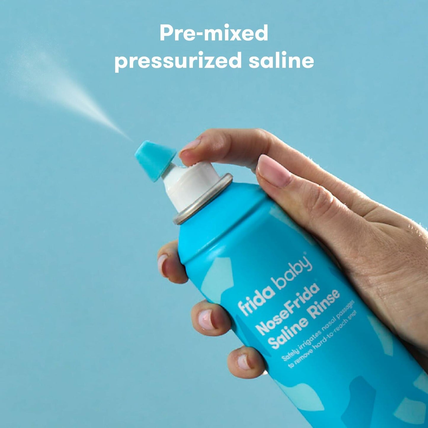 Frida Baby Saline Rinse for Toddler, Kids, Ages 2+, Saline Rinse for Sinus,