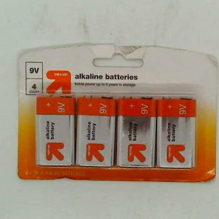 Up&up 9V Alkaline Batteries Household Single-Use 4 Pack