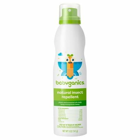 Babyganics Insect Repellent Continuous Spray 5 oz DEET-Free Skin-Safe