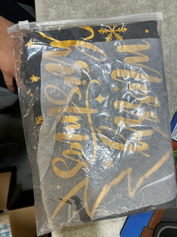 PQZ Christmas Tree Tee Shirt Women Loose Casual Top Grey1 Size M