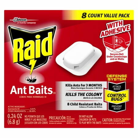 Raid Ant Baits Indoor Ant Killer 8ct Child Resistant Bug Killer