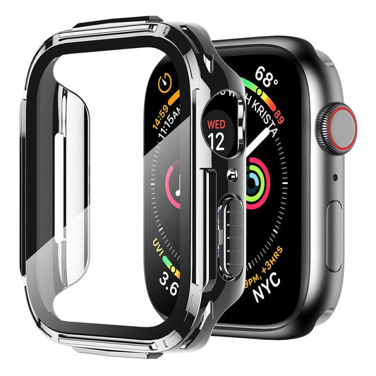 Mesime Rugged Case Apple Watch Series 8 7 41mm Grey with Tempered Glass