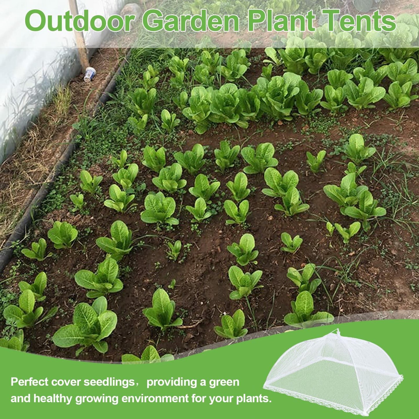 4 Pack Mesh Food Covers 17in Large Pop-Up Tent Umbrella for BBQ Outdoors