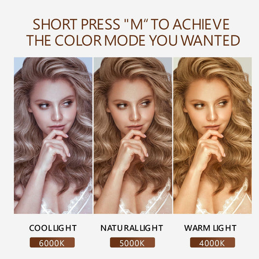 AOLISSI Vanity Mirror with 9 Dimmable Bulbs 10x Magnification White