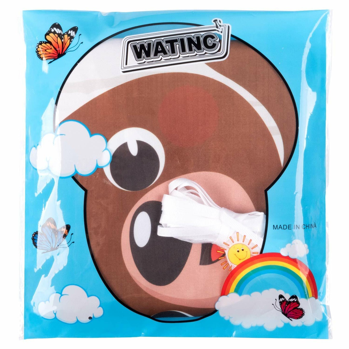 WATINC Woodland Animals Birthday Backdrop Polyester Banner 71x43 Inch