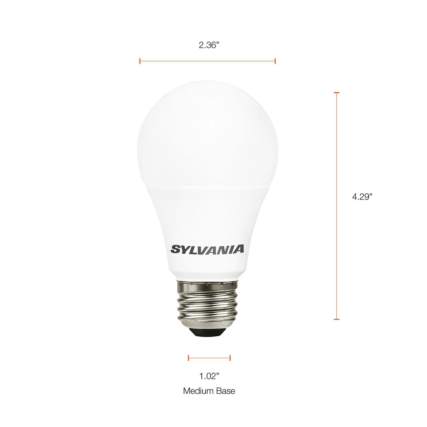 SYLVANIA LED Light Bulb 75W Equivalent A19 12W Medium Base Daylight 1 Pack
