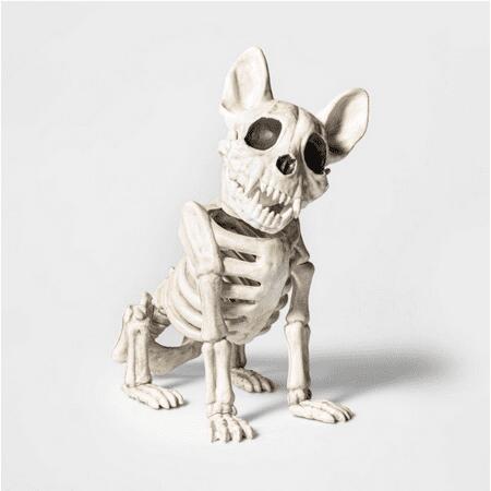 Hyde and EEK! Boutique 11" French Bulldog Skeleton Halloween Prop White