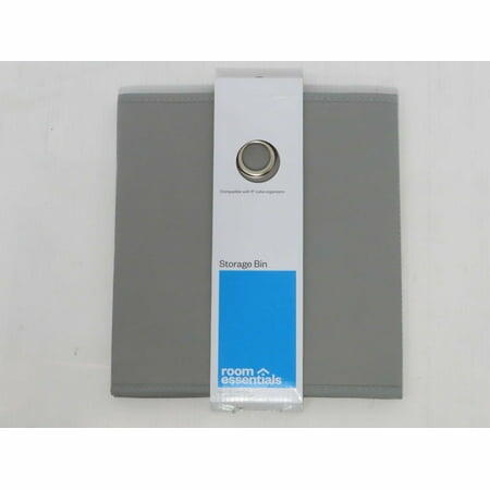 Room Essentials Fabric Cube Storage Bin Gray 11 Inch
