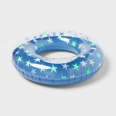 Sun Squad 42" Ring Tube Inflatable Pool Float Toy Blue