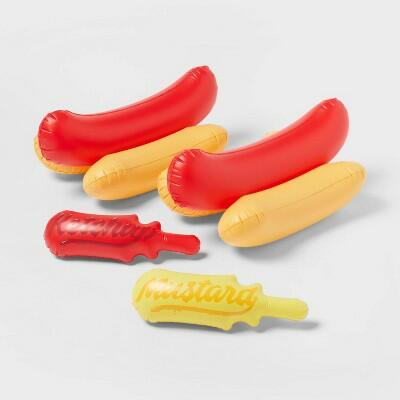 Sun Squad Hot Dog Float Pool Toy Summer Fun Inflatable