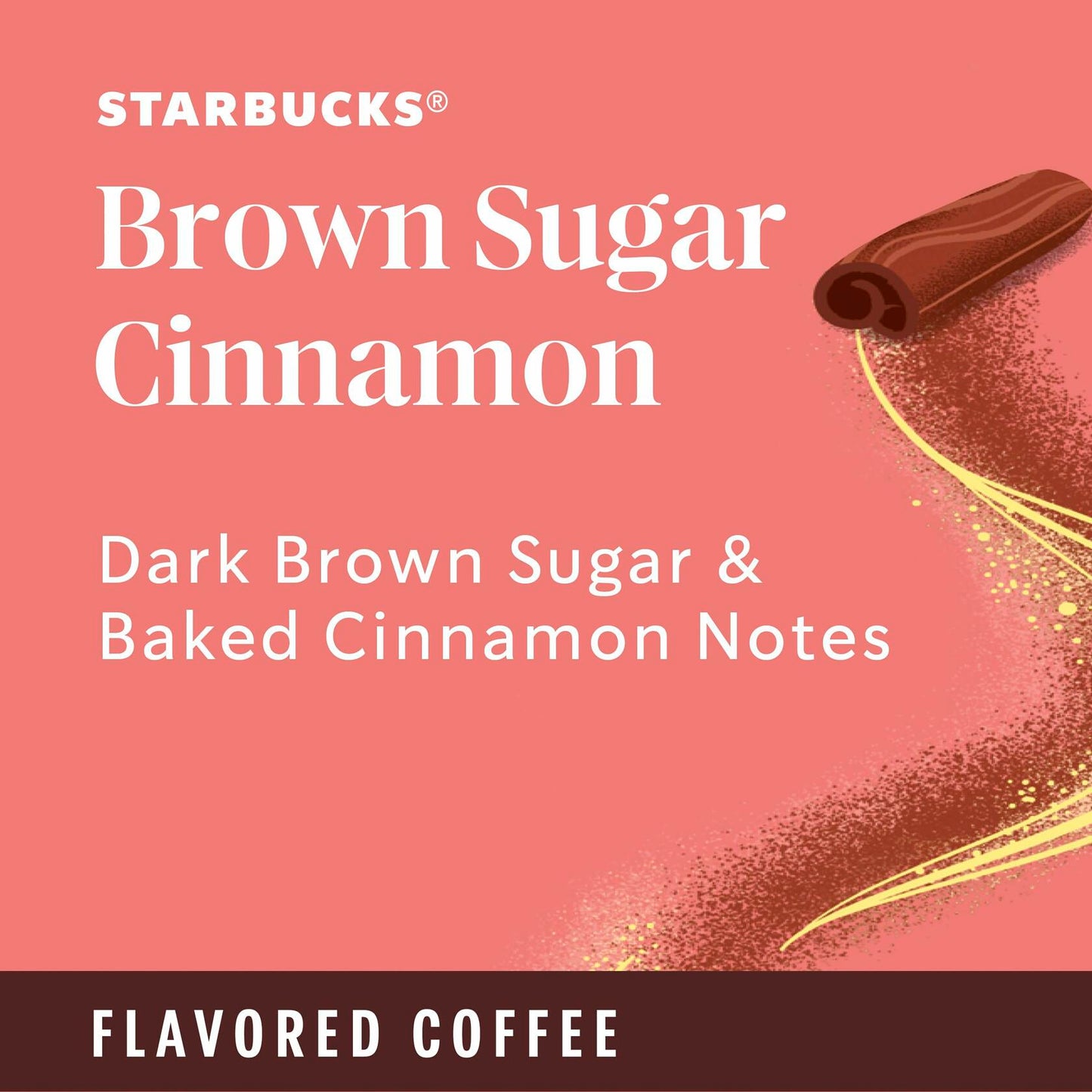Starbucks K-Cup Brown Sugar Cinnamon Coffee Pods 22 Count 100% Arabica