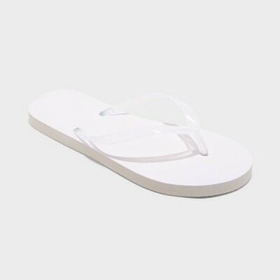 Shade & Shore Women's Sydney Flip Flop Sandals White Size 5