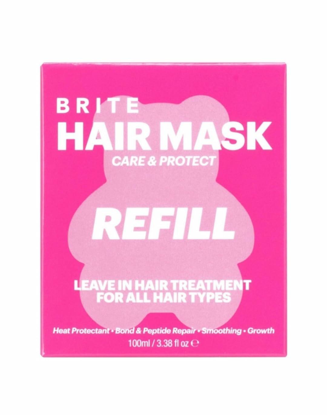 Brite Care & Protect Leave-In Hair Mask Treatment Refill 3.38 Fl Oz Vegan