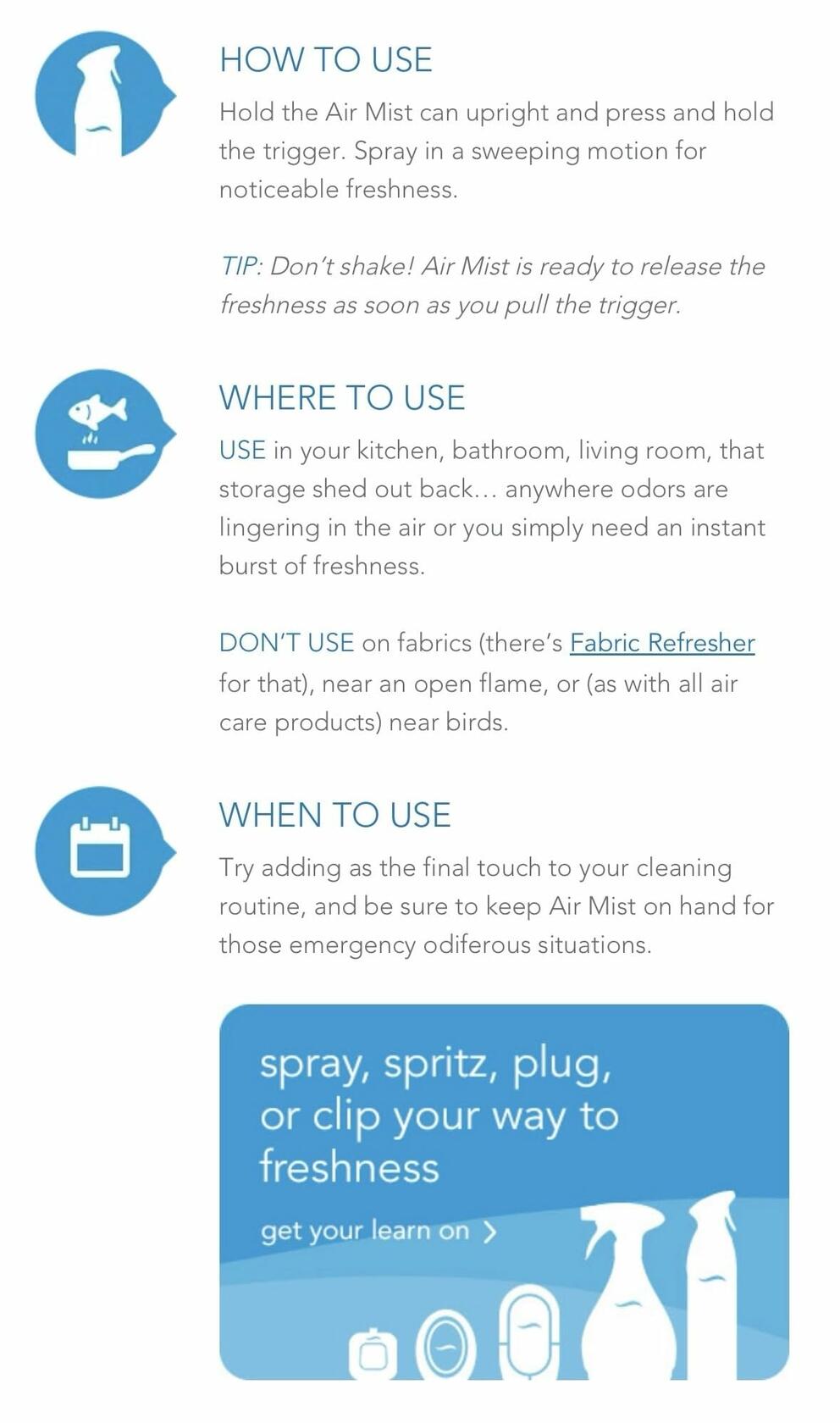 Febreze Air Effects Odor-Fighting Air Freshener Georgia Peach Orchard 8.8 OZ