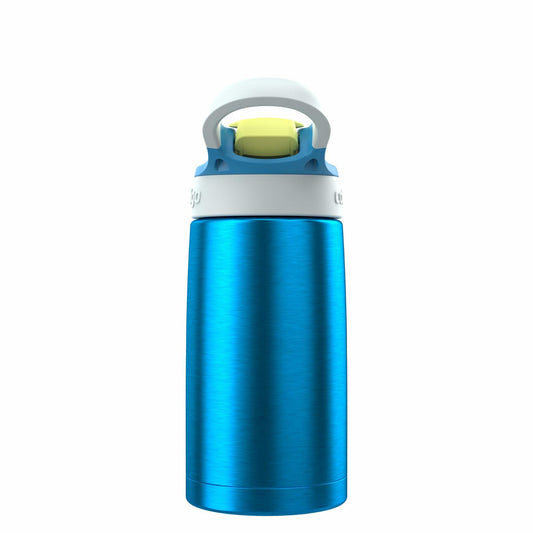Contigo Autospout Water Bottle 13oz Blue Poppy Glacier Stainless Steel Leakproof
