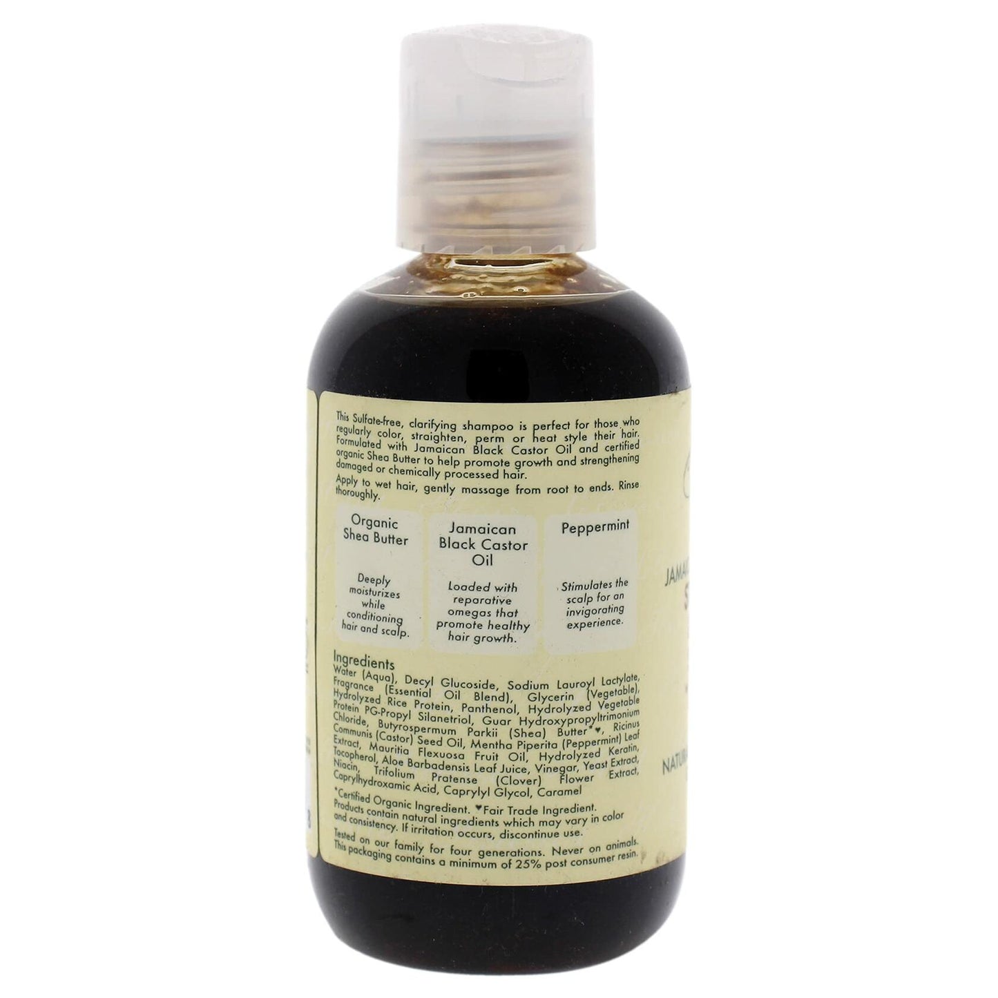 SheaMoisture Jamaican Black Castor Oil Shampoo Unscented 3.2oz Unisex