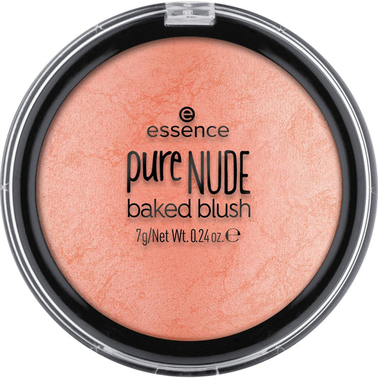 essence Pure Nude Baked Blush Pretty Peach Vegan Cruelty Free Mica