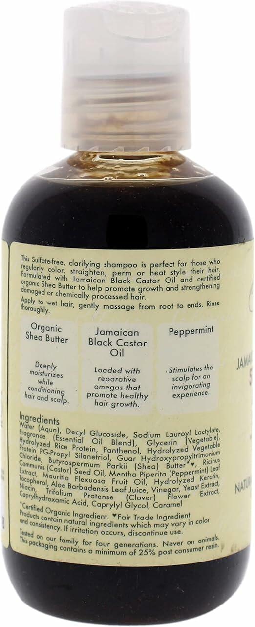 SheaMoisture Jamaican Black Castor Oil Shampoo Unscented 3.2oz Unisex