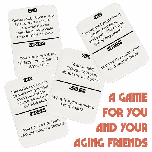 Vango You're Getting Old Party Card Game Ages 14+ 2-6 Players