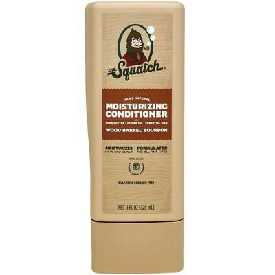 Dr Squatch Wood Barrel Bourbon Natural Hair Conditioner Men 11 floz Paraben-Free