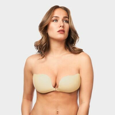 Maidenform Women's Adhesive Clip Bra Nude Seamless Polyester Knit Size A