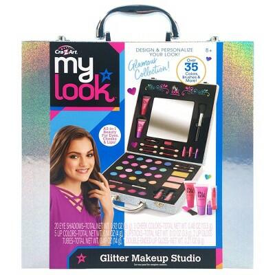 Cra-Z-Art My Look Glitter Makeup Studio Over 30 Colors Brushes & More