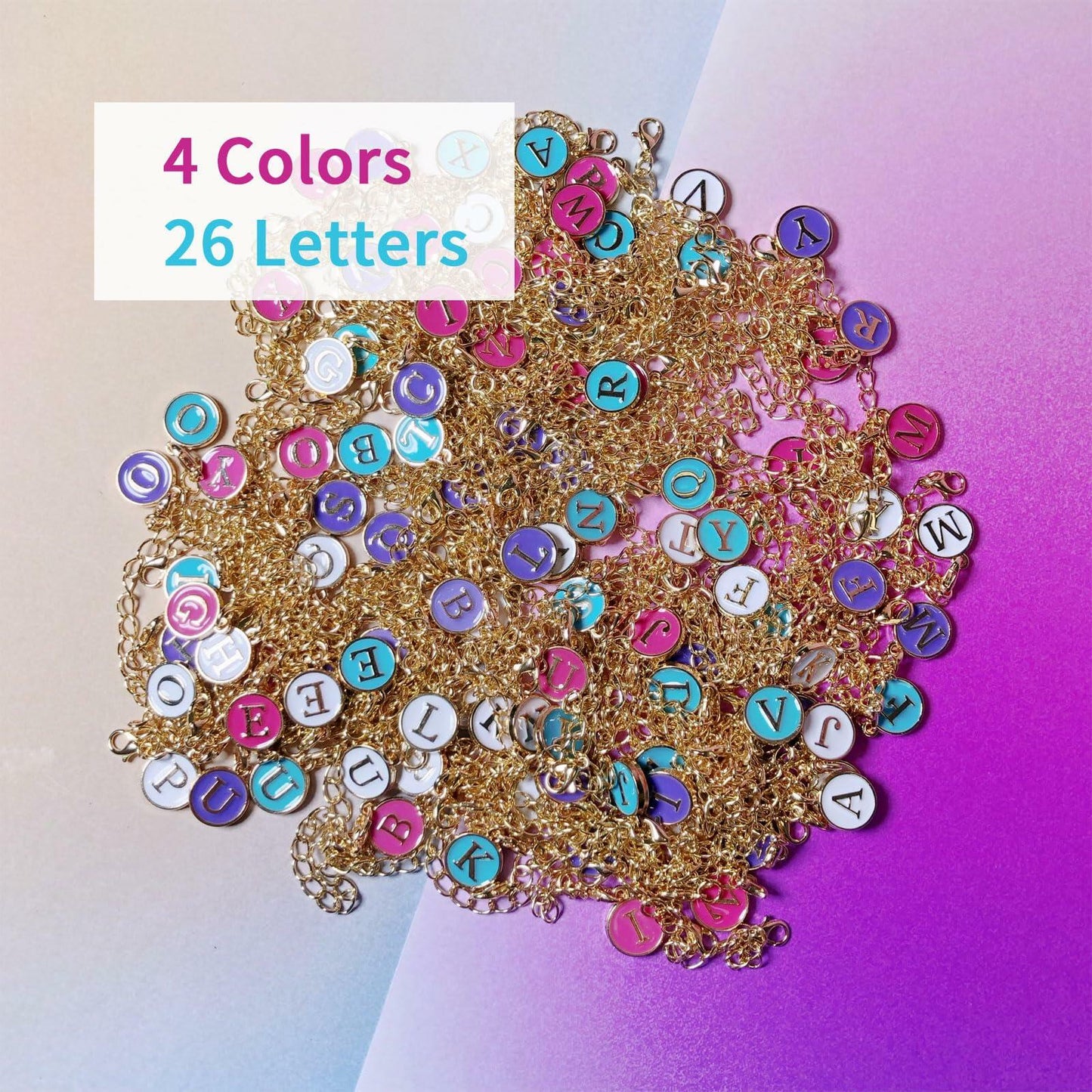 Tingyework 4PCS Letter Charm for Stanley Cup 30oz 40oz Handle V