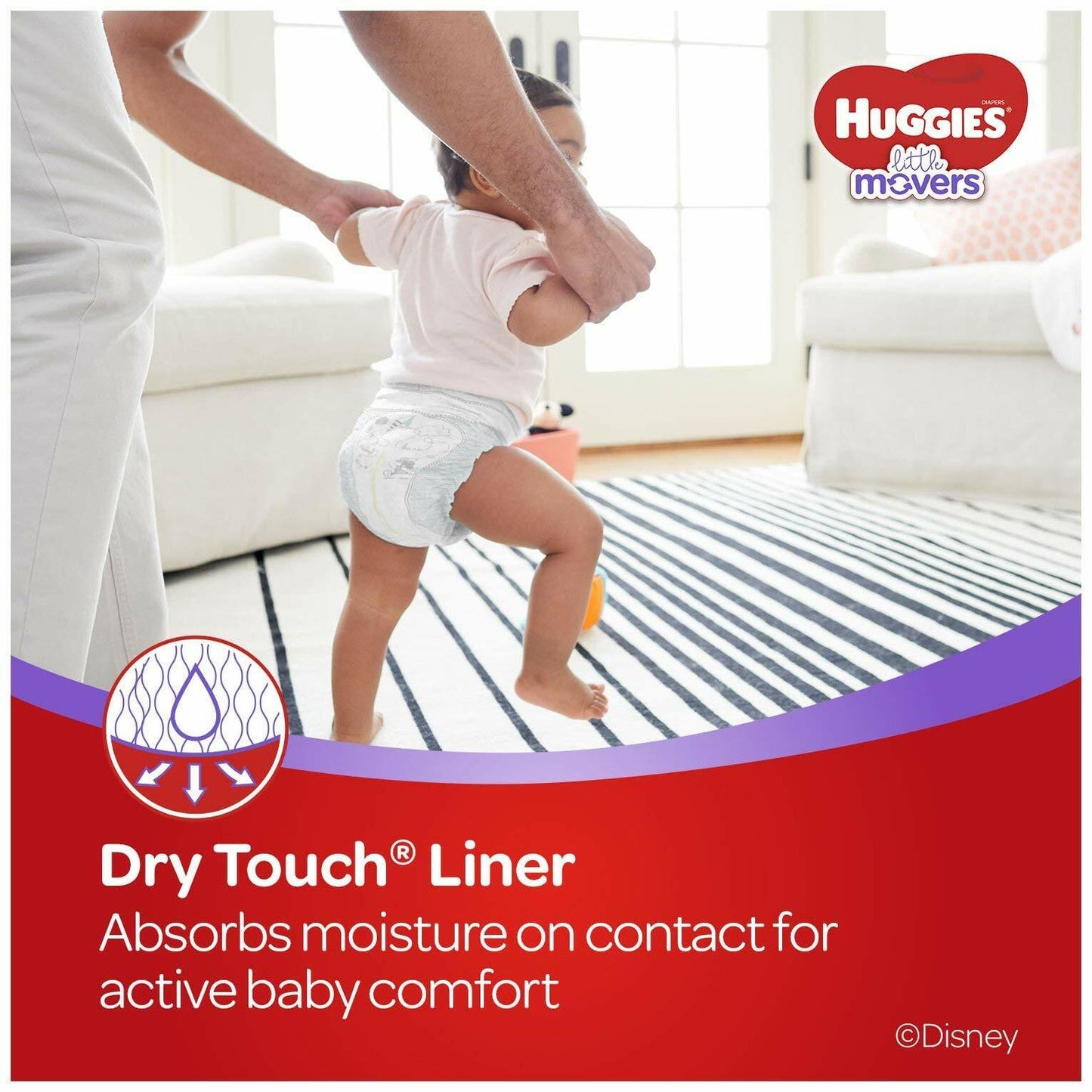 Huggies Little Movers Diapers Step 5 27+ lb 19 Ct Jumbo Pack Size 5